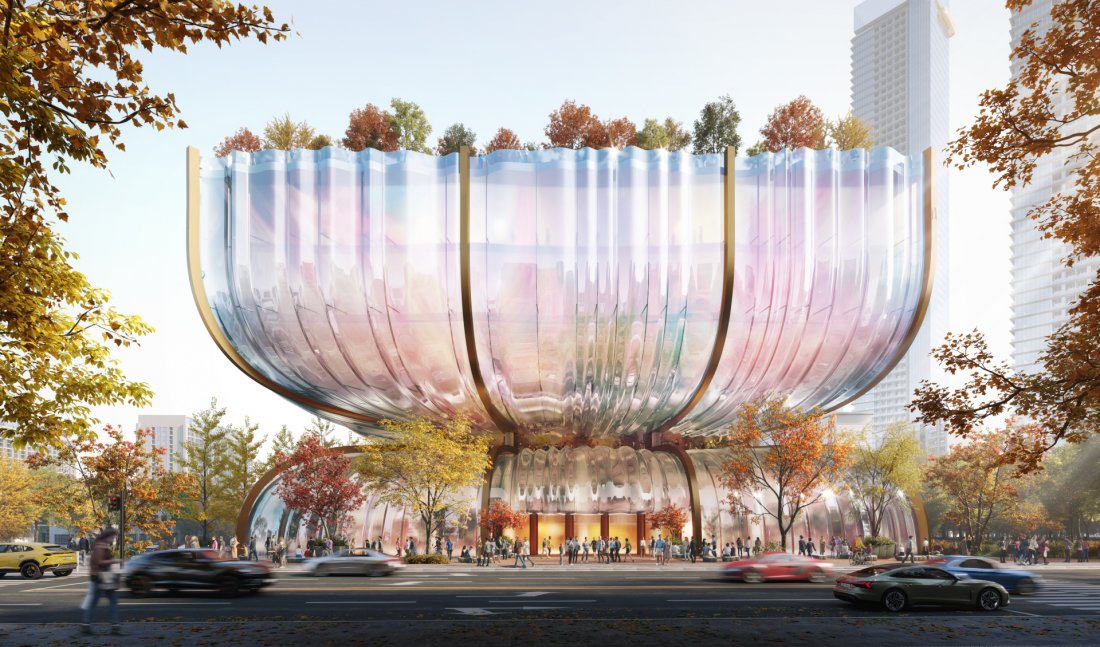 Hanwha Galeria zaprojektowana przez Heatherwick Studio - budowla będzie wyróżniać się szklaną, przezroczystą elewacją 