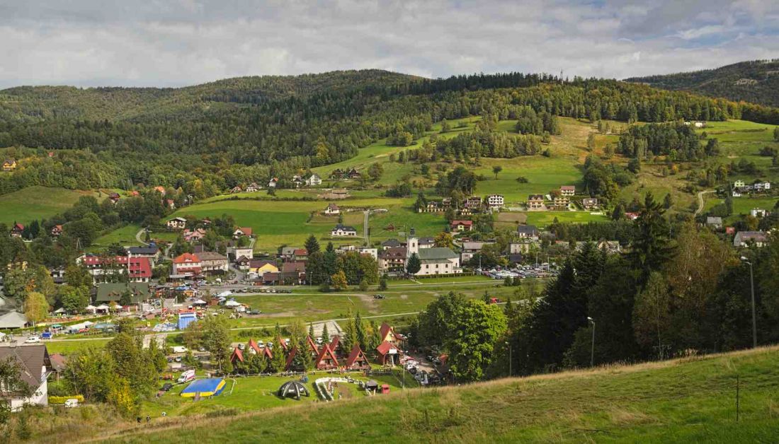 Widok Brennej ze Starego Gronia