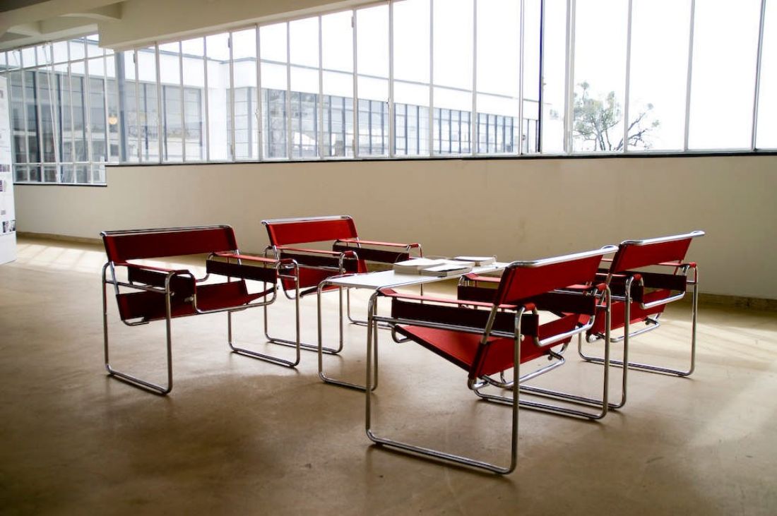 Wassily
Chairs, znane też jako krzesła B3 projektu Marcela Breuera (1925/26)