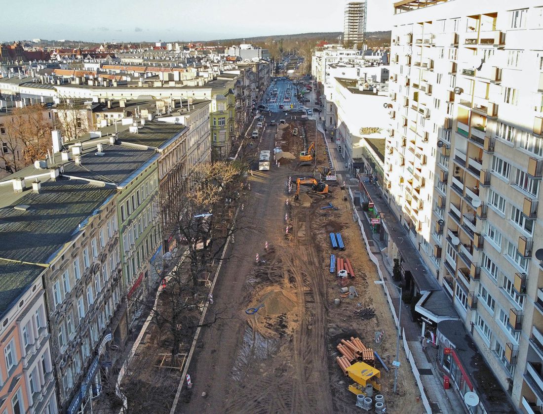 jeden z początkowych etapów całego procesu inwestycyjnego przebudowy alei