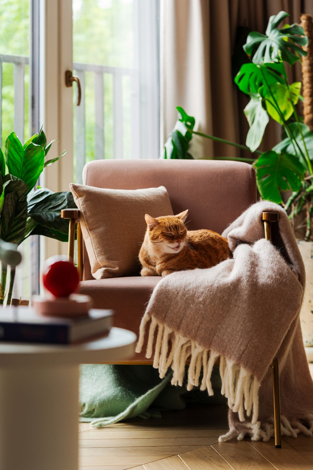 We wnętrzu znajdziemy mieszankę elementów vintage i współczesnego designu