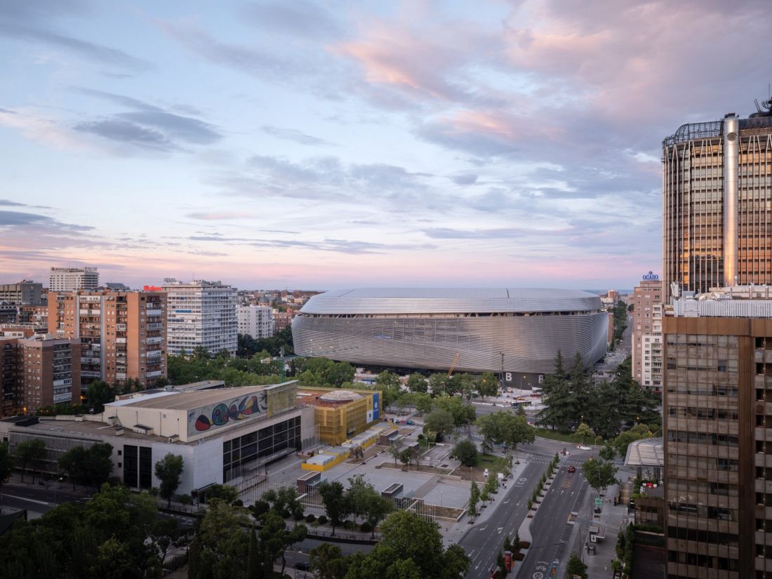 Stadion Santiago Bernabéu - widok z lotu ptaka 
