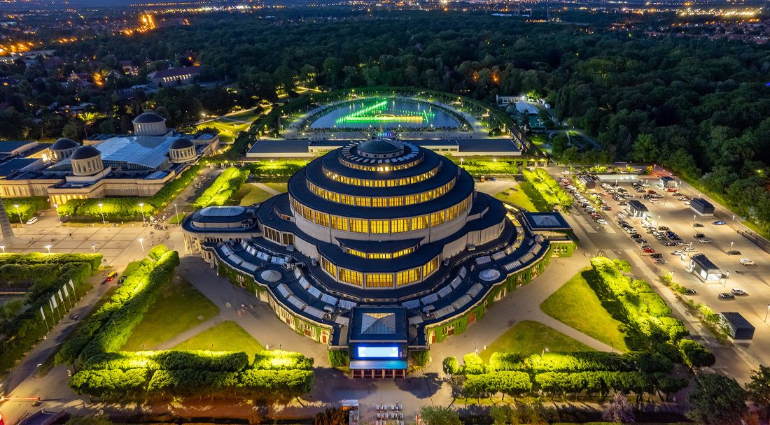 Hala Stulecia, Wrocław, Fot. @mr_dron_wroclaw
