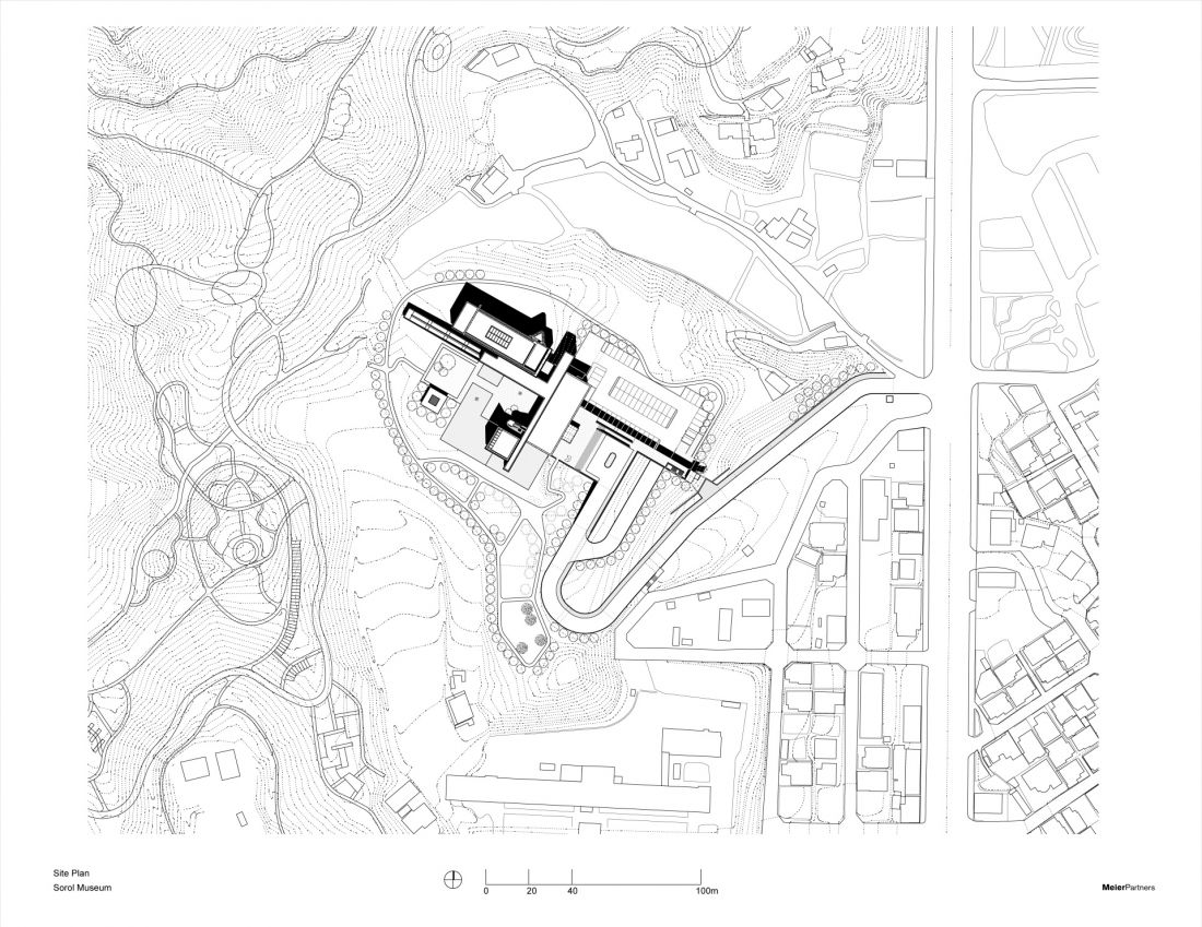 Muzeum sztuki Sorol - plan terenu 