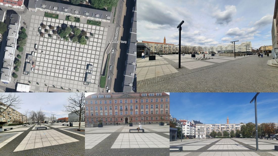 Plac Nowy Targ po rewaloryzacji z 2013 roku