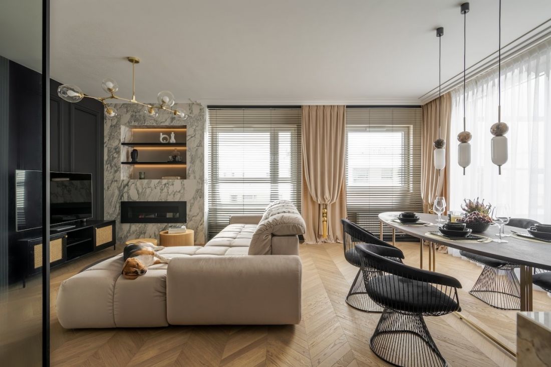 Ciepła kolorystyka dodaje przytulności