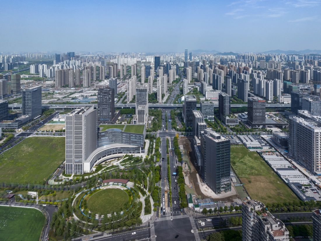 Główna siedziba Uniview w Hangzhou - widok z lotu ptaka