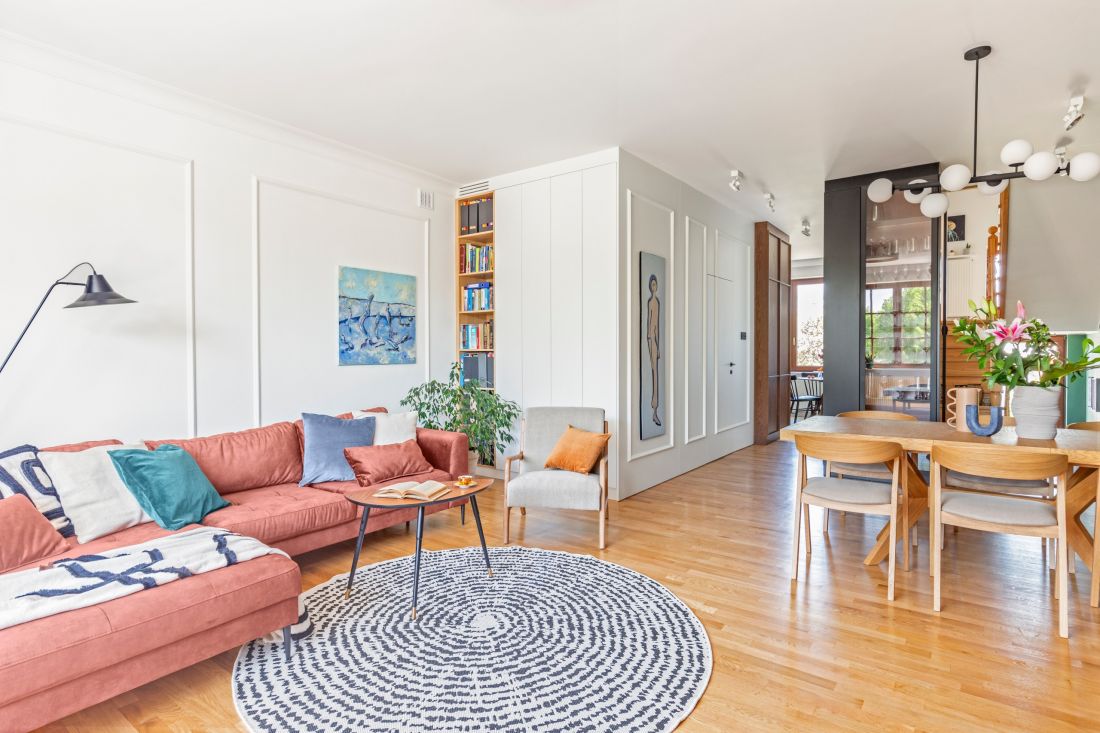 Two-story apartment for a family of four