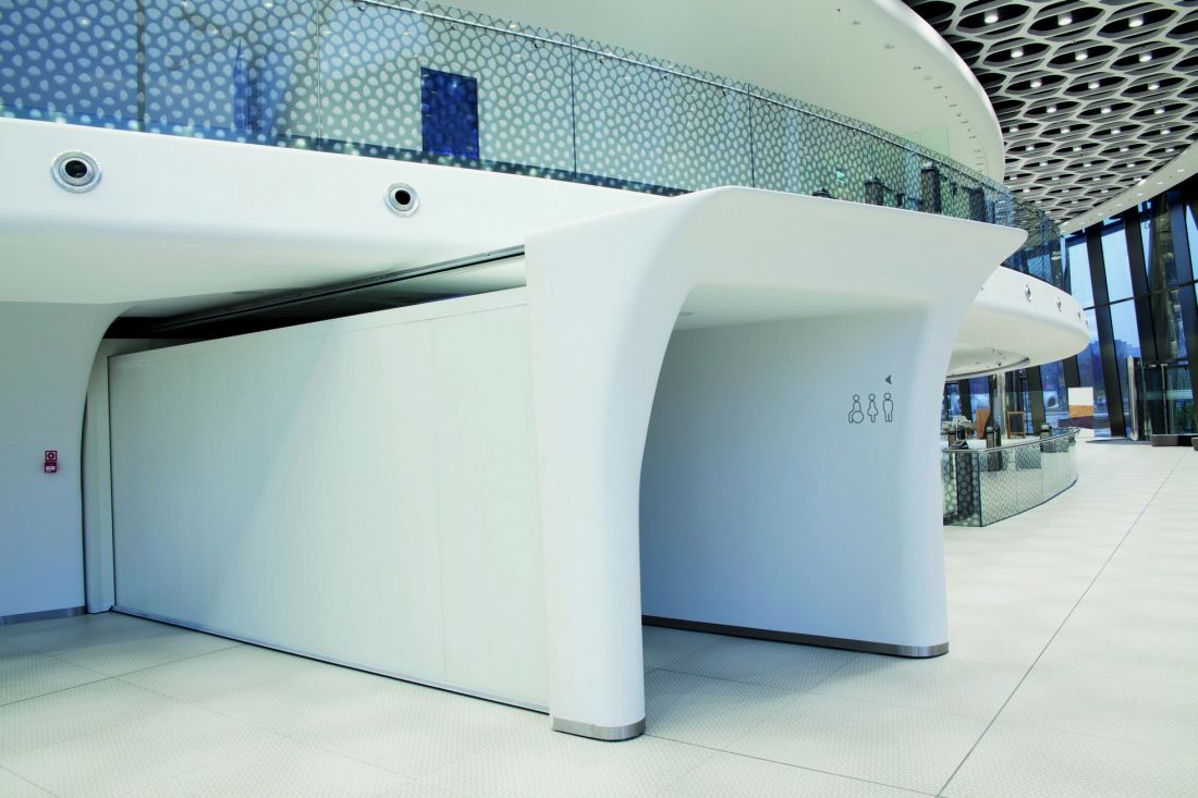 Przeciwpożarowy tunel ewakuacyjny EI60 w Warsaw Spire