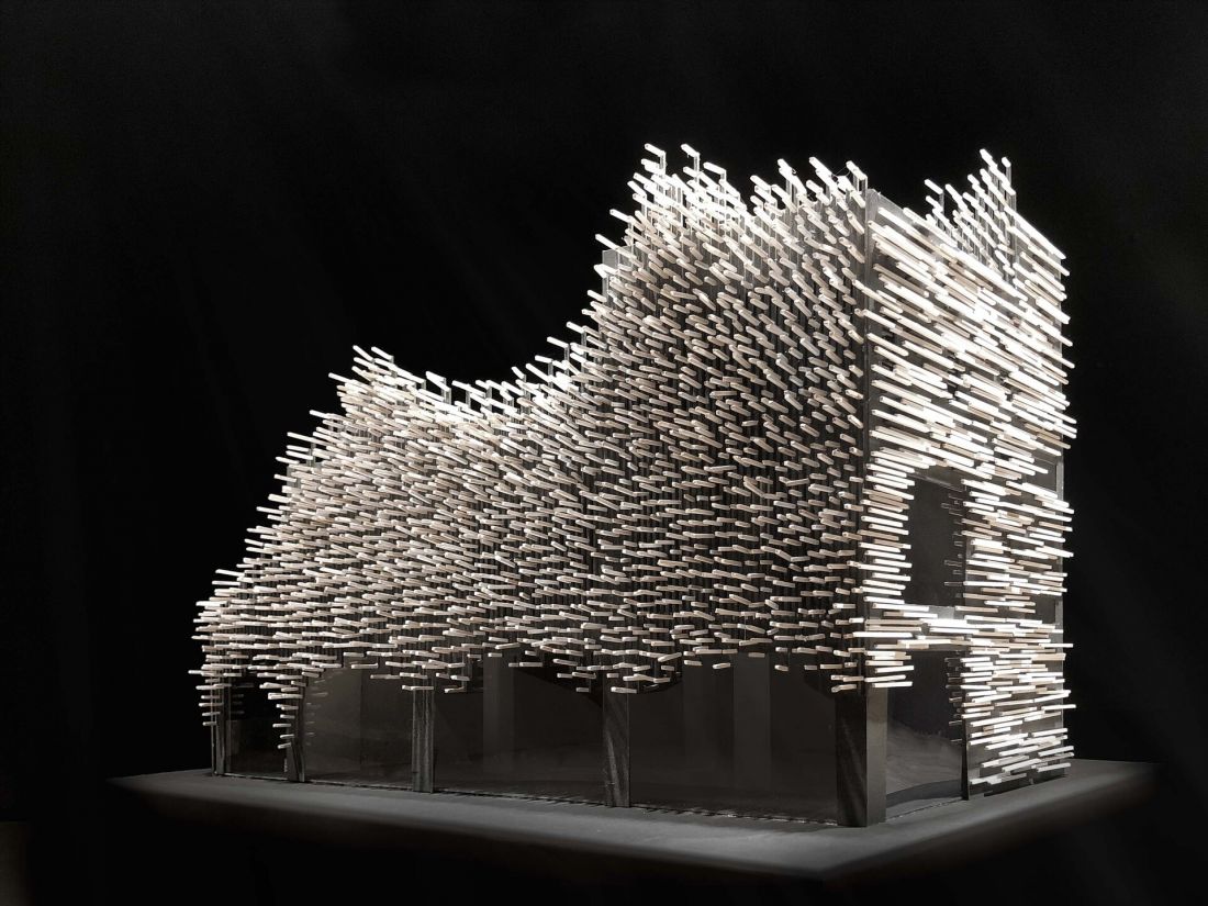 Tajlandzkie Muzeum Nowoczesnego Aluminium (MoMA) - model bryły obiektu 