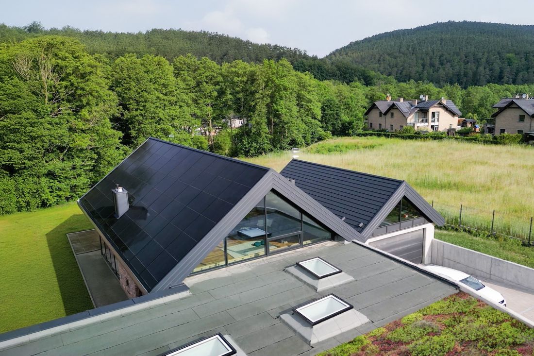 dach solarny w Rumii