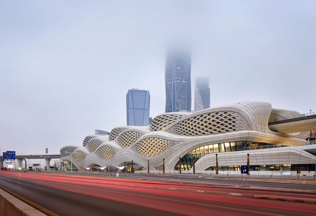 Stacja metra King Abdullah Financial District (KAFD) w Rijadzie