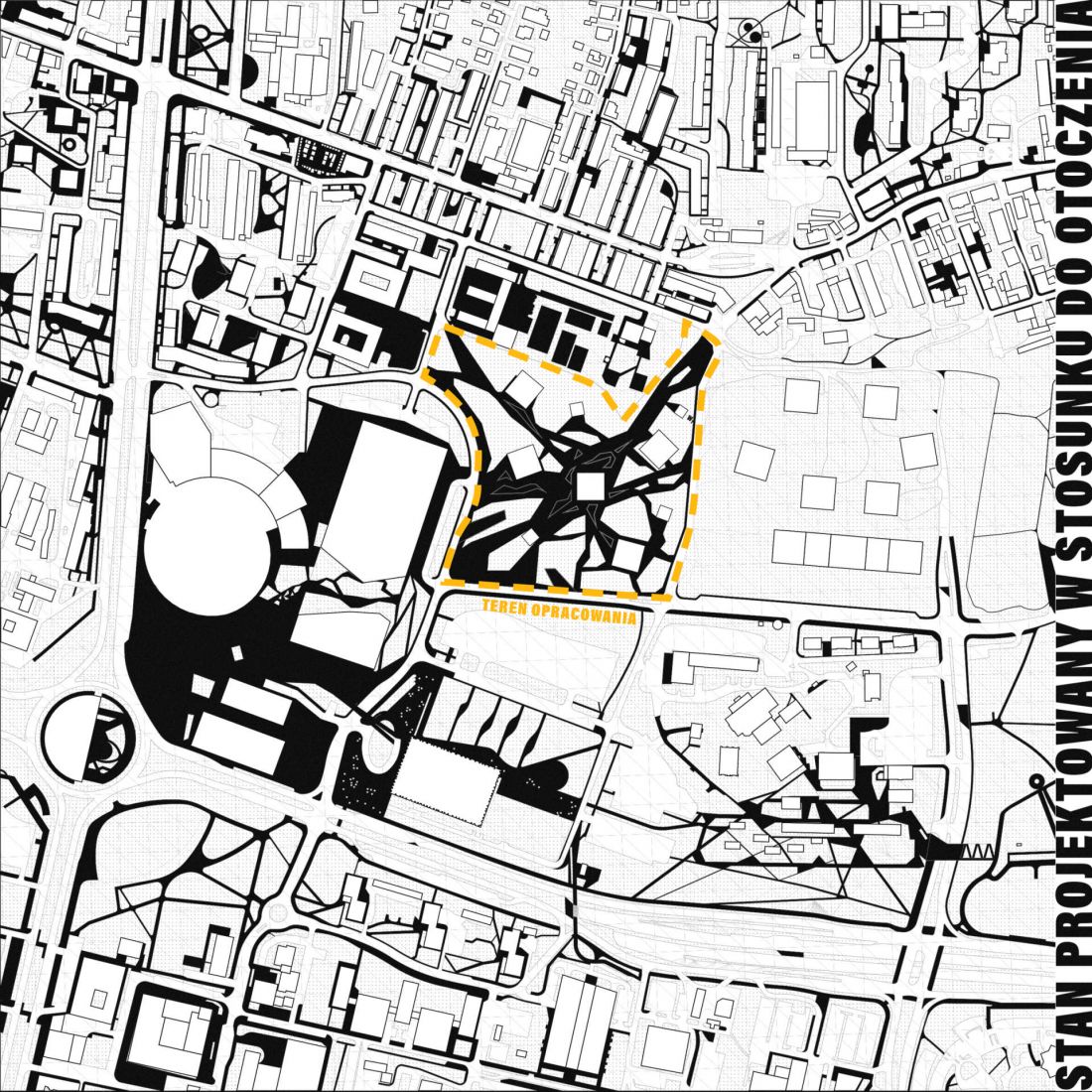 stan projektowany w stosunku do otoczenia