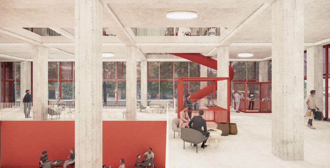 NA-MA Creative Hub - projekt przebudowy domu towarowego w Podgoricy