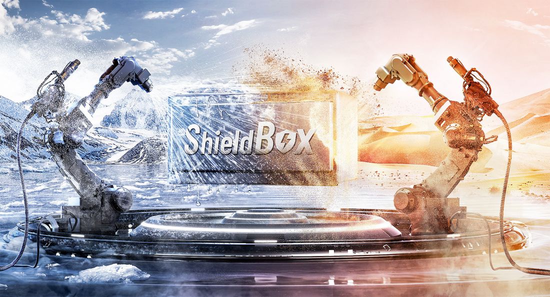 Agregaty Midea serii V8 (górny wyrzut powietrza) posiadają całkowicie szczelną skrzynkę z elektroniką, która poprawia działanie urządzenia w skrajnie niekorzystnych lub ekstremalnych warunkach