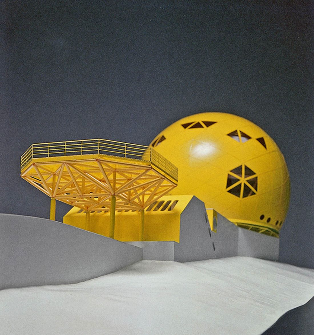 model schroniska na Śnieżce (Czechosłowacja)