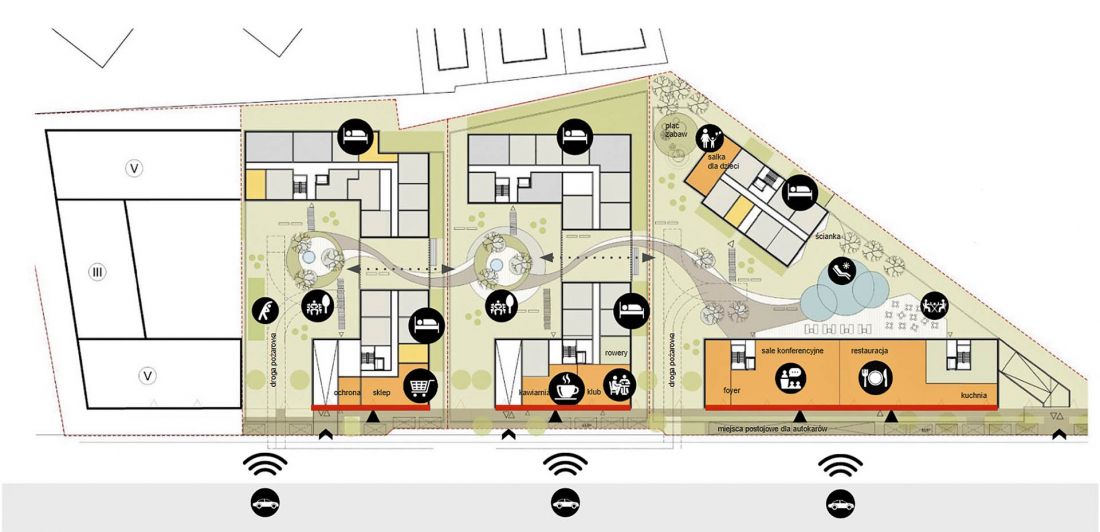 bariera akustyczna w biurze, proj.: Open architektura