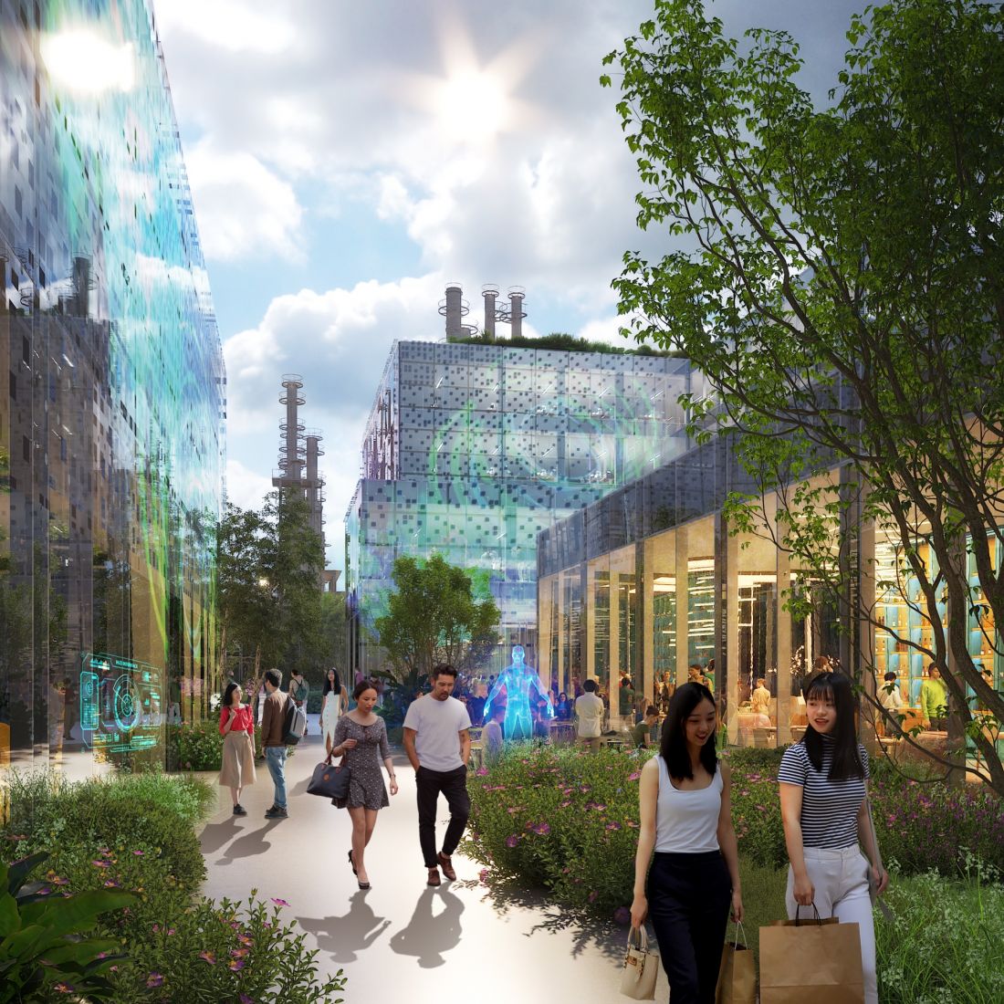 Modernizacja parku po byłej fabryce rafinerii ropy naftowej w Hangzhou