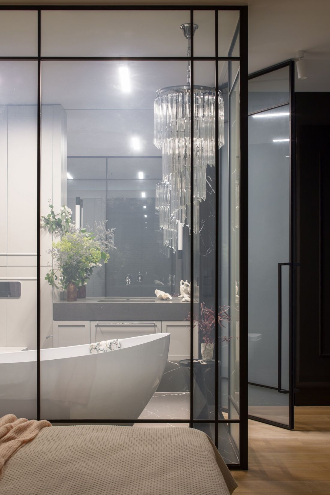 Architekci zastosowali smart glass, czyli szkło elektrochromatyczne