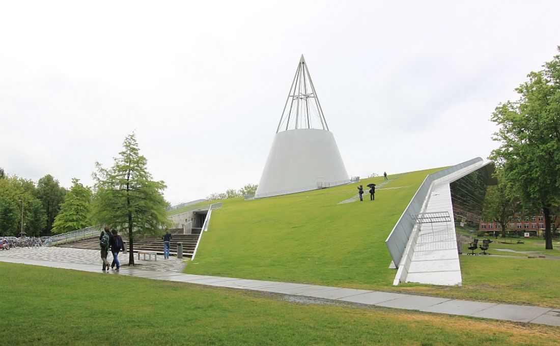 TU Library w Delft, proj. Mecanoo