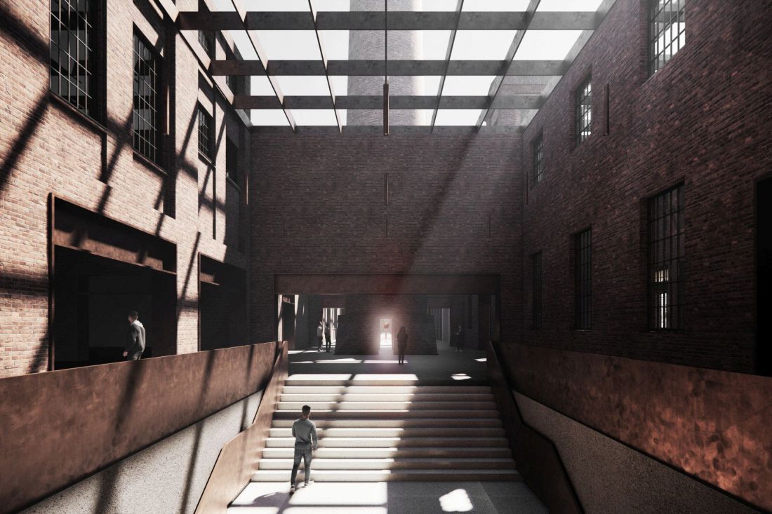 zabytkowe, ceglane mury stały się dla architektów swoistym medium pamięci