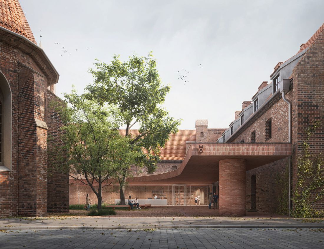 strefa głównego wejścia do Muzeum Architektury we Wrocławiu