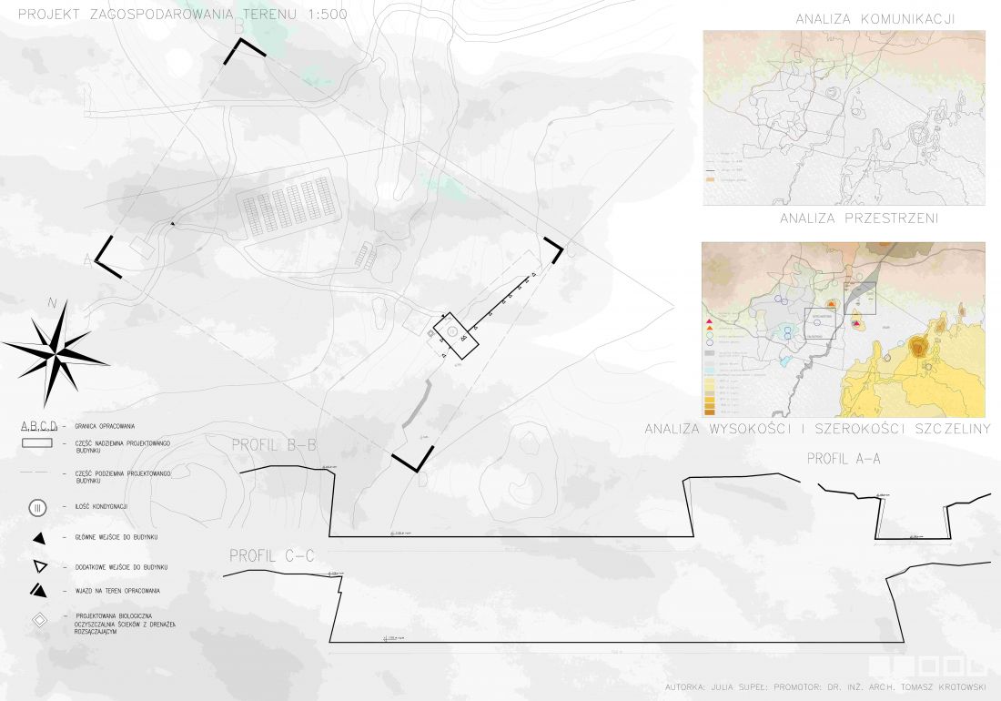 Centrum Edukacji Geologicznej - projekt zagospodarowania terenu