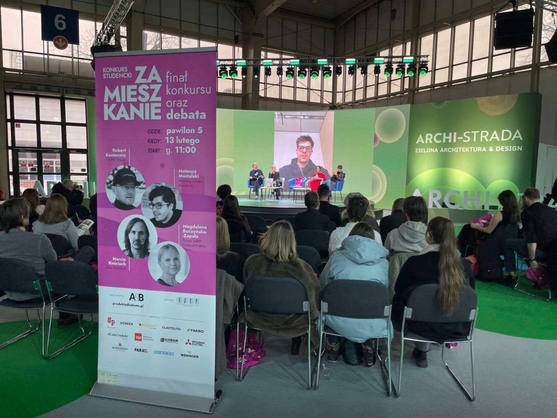 uczestnicy debaty o architekturze mieszkaniowej