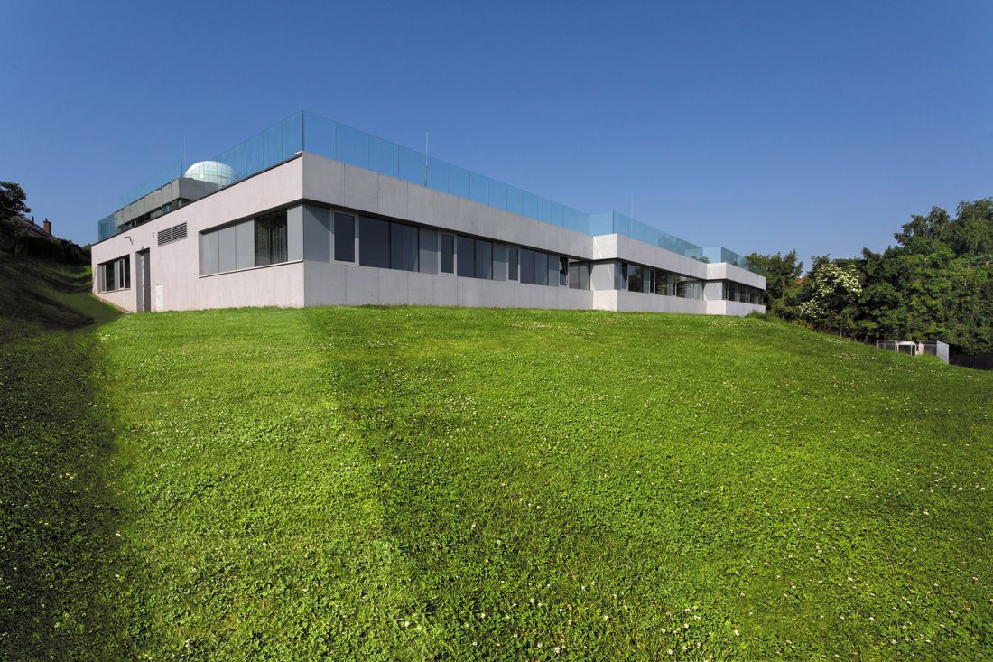 Zielony dach na Obserwatorium Niepołomice