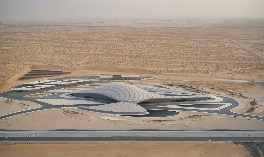 Siedziba BEEAH w Szardży, Zjednoczone Emiraty Arabskie - widok z lotu ptaka