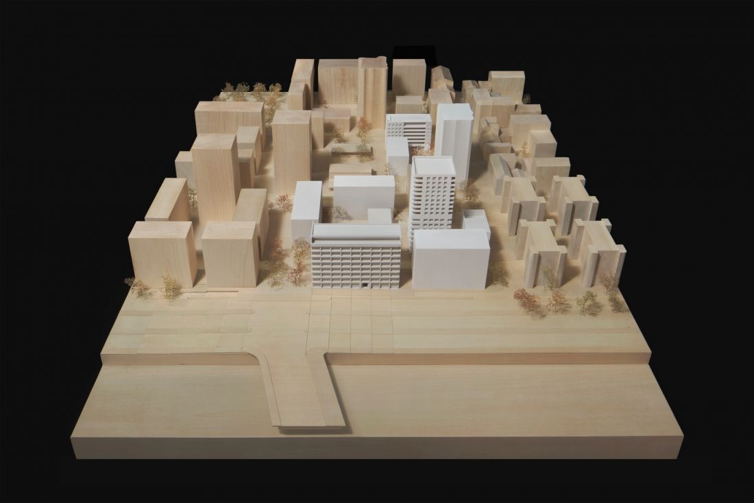 Dzielnica Lyon Confluence - model osiedla