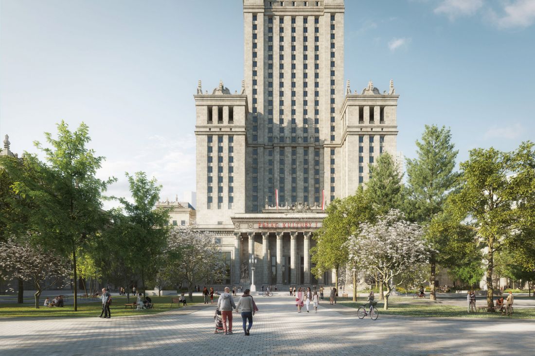 plac Centralny to część placu Defilad i kolejny element Nowego Centrum Warszawy
