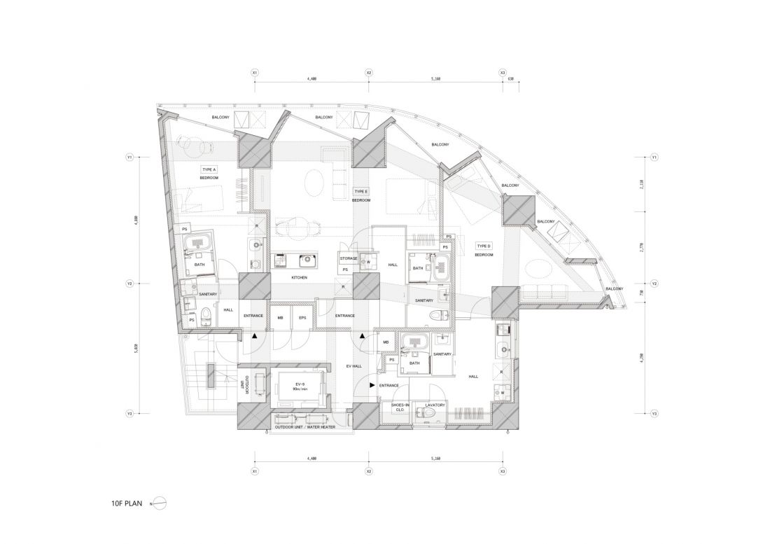 Kompleks apartamentów TOPAZ Shinokachimachi w Tokio - rzut 