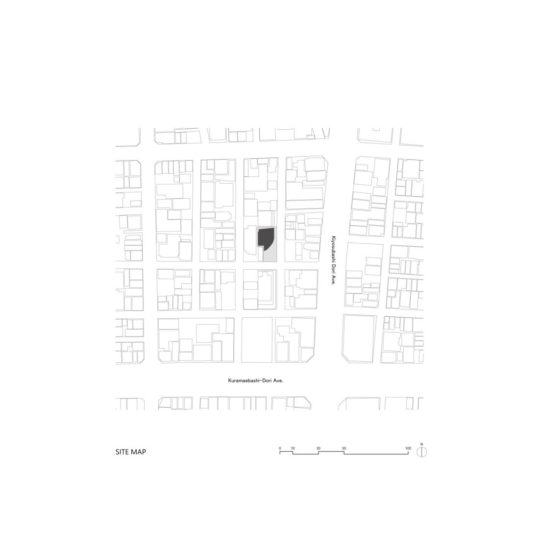 Kompleks apartamentów TOPAZ Shinokachimachi w Tokio - plan zagospodarowania przestrzennego