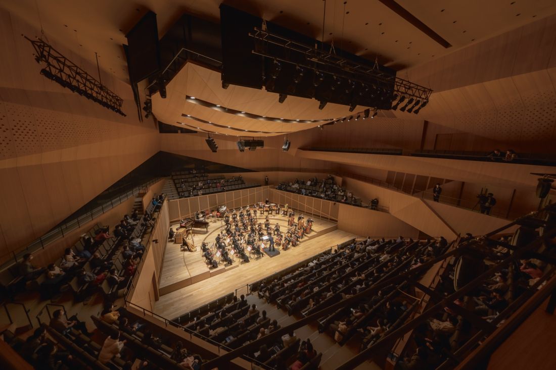 Szkoła im. Juilliard w Tianjinie - kluczowym elementem kampusu jest główna sala koncertowa