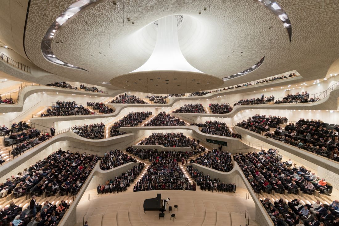 Elbphilharmonie w Hamburgu, Niemcy - główna sala akustyczna 