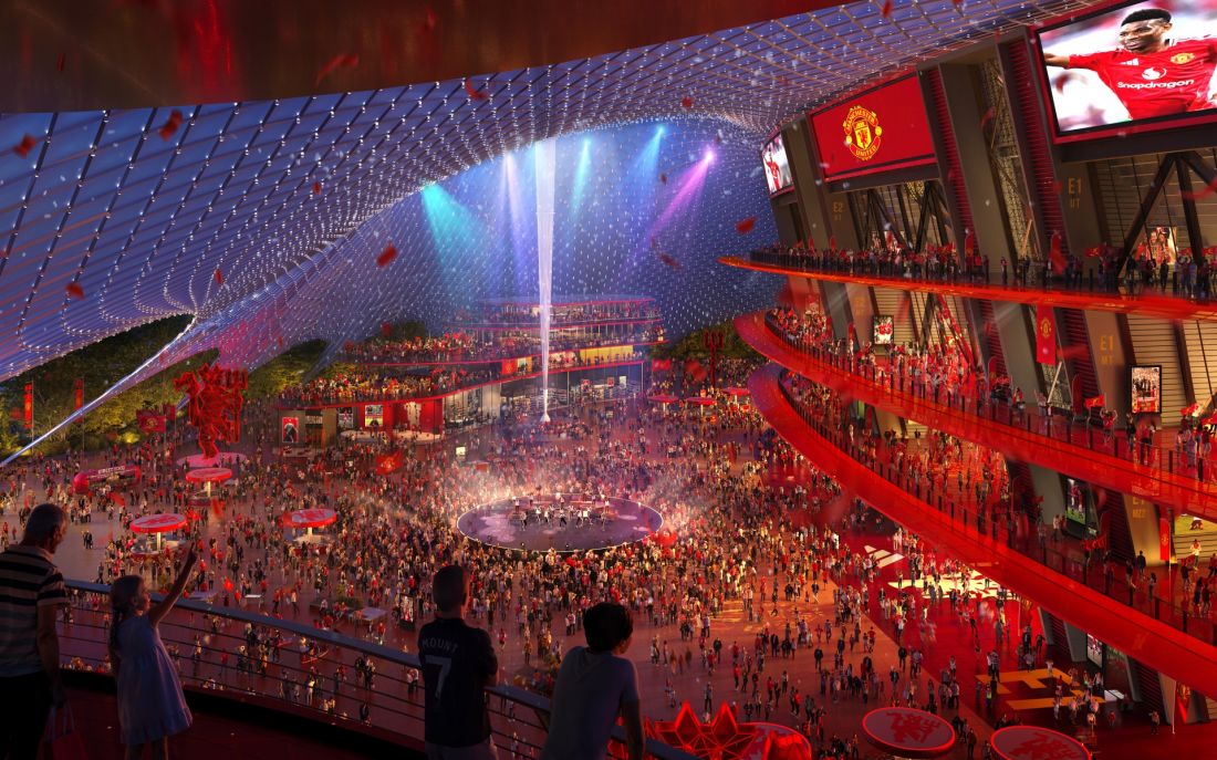 Norman Foster chciał, aby nowy stadion Manchester United był otwartą przestrzenią osłoniętą dachem