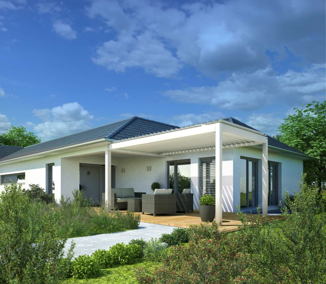 Pergola typu smart oferuje możliwość dostosowania do indywidualnych potrzeb użytkownika za pomocą m.in. osłon przeciwsłonecznych, systemu przesuwnych paneli szklanych oraz inteligentnych czujników pogodowych