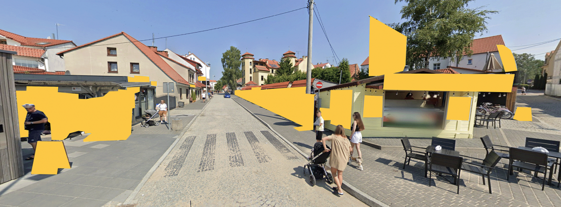 Reklamy zewnętrzne wymazane z przestrzeni publicznej - Mikołajki