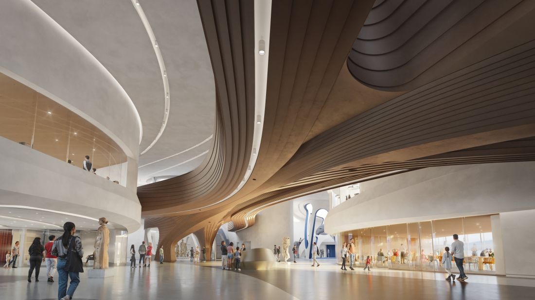 Wewnątrz Centrum Kultury Śródziemnomorskiej w Reggio Calabria znajdą się galerie stałe i czasowe, akwarium, sale konferencyjne z audytorium oraz przestrzenie edukacyjne