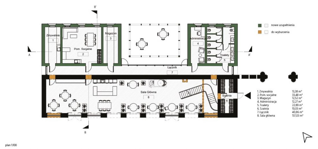 palarnia kawy Falento - plan