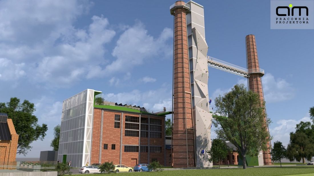 Projekt adaptacji obiektów kopalni na centrum wspinaczkowe
