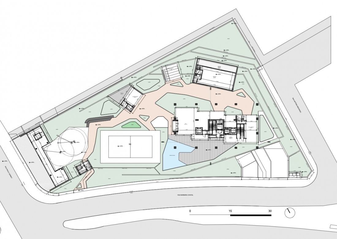 Wieżowiec AGE 360 w Kurytybie (Brazylia) - plan działki