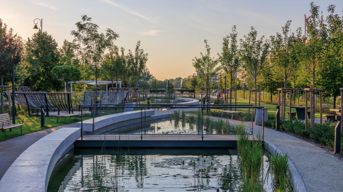 Park Oś Królewska w Miasteczku Wilanów