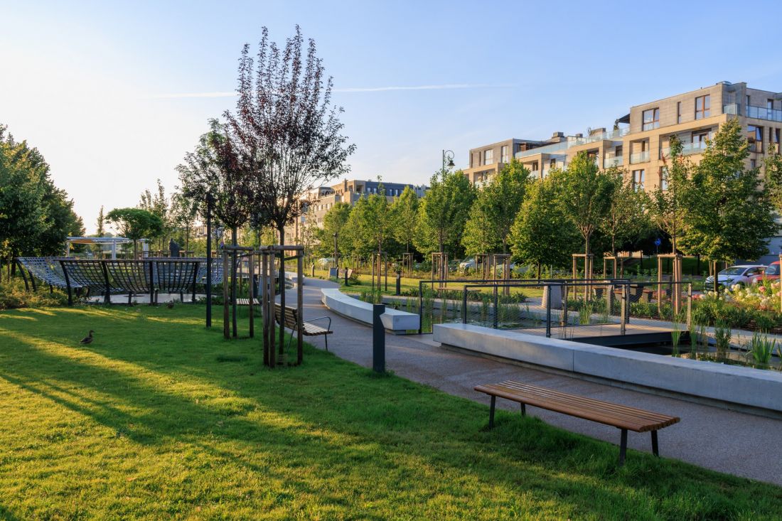 Park Oś Królewska w Miasteczku Wilanów
