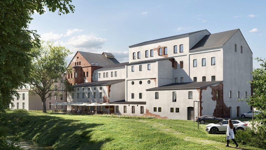 Rewitalizacja Młyna Szancera w Tarnowie, widok od południa