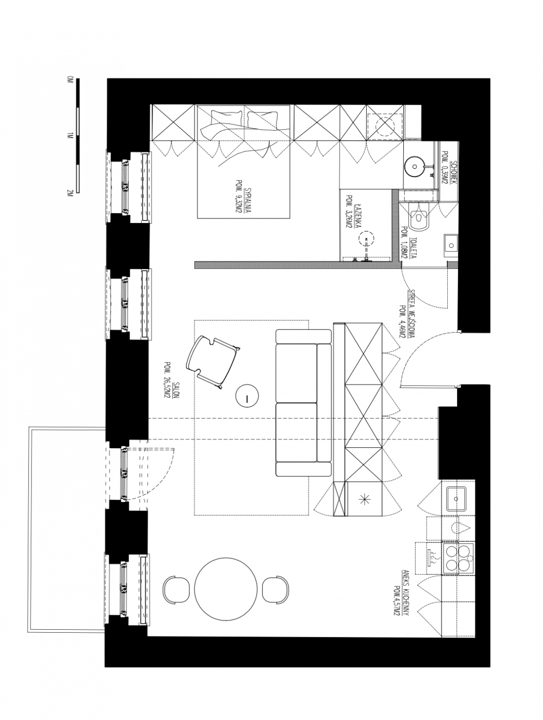 Apartament przy Księcia Witolda - rzut mieszkania 