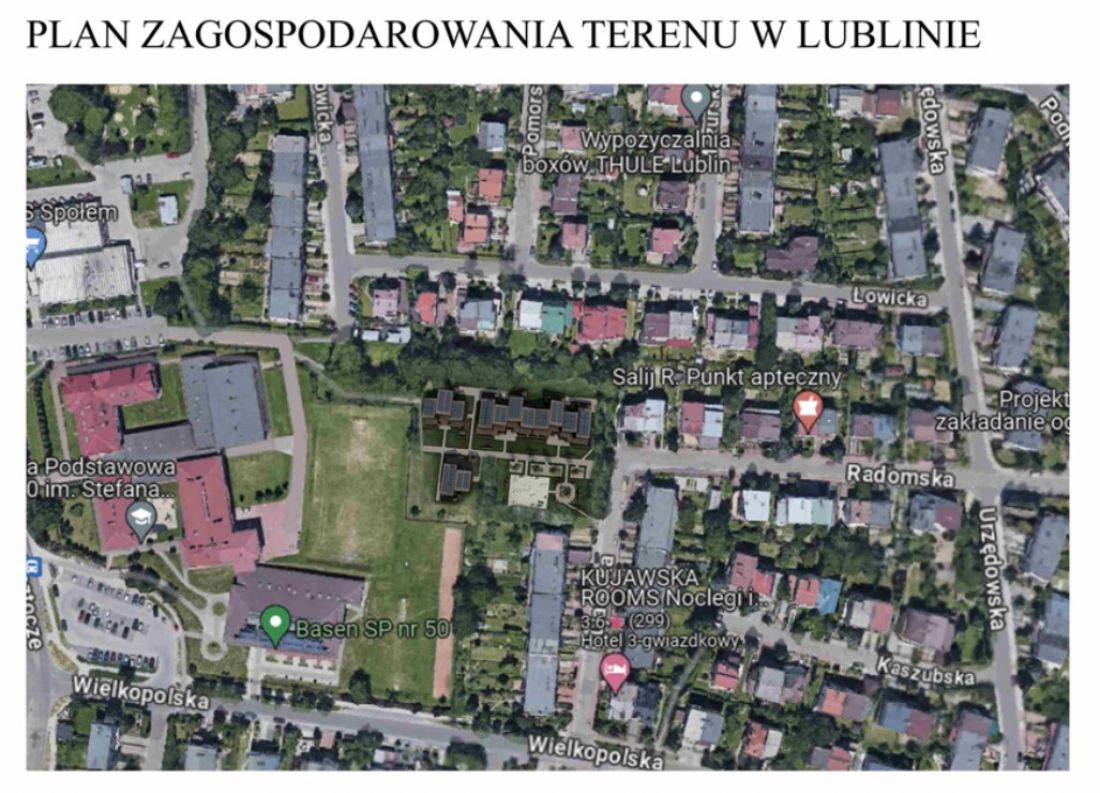 plan zagospodarowania terenu w Lublinie