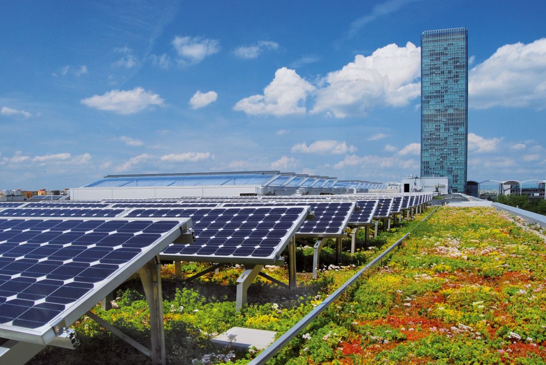Dach biosolarny w Monachium