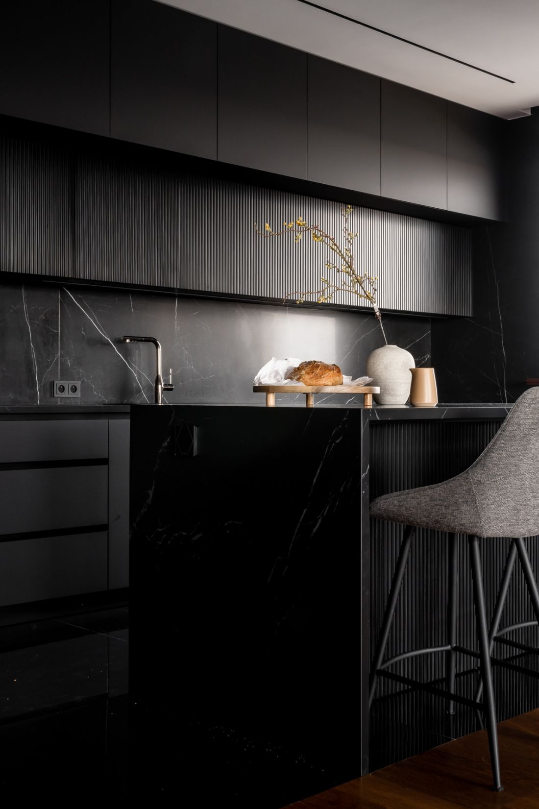 Apartament został zlokalizowany w prestiżowym budynku Belvedere Residence